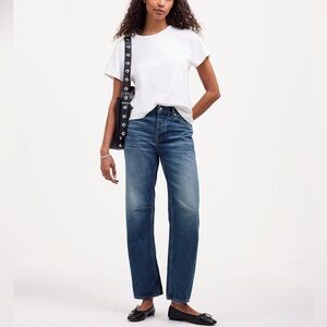 Madewell The Darted Barrel-Leg Jean Irmo Wash NWOT size 25